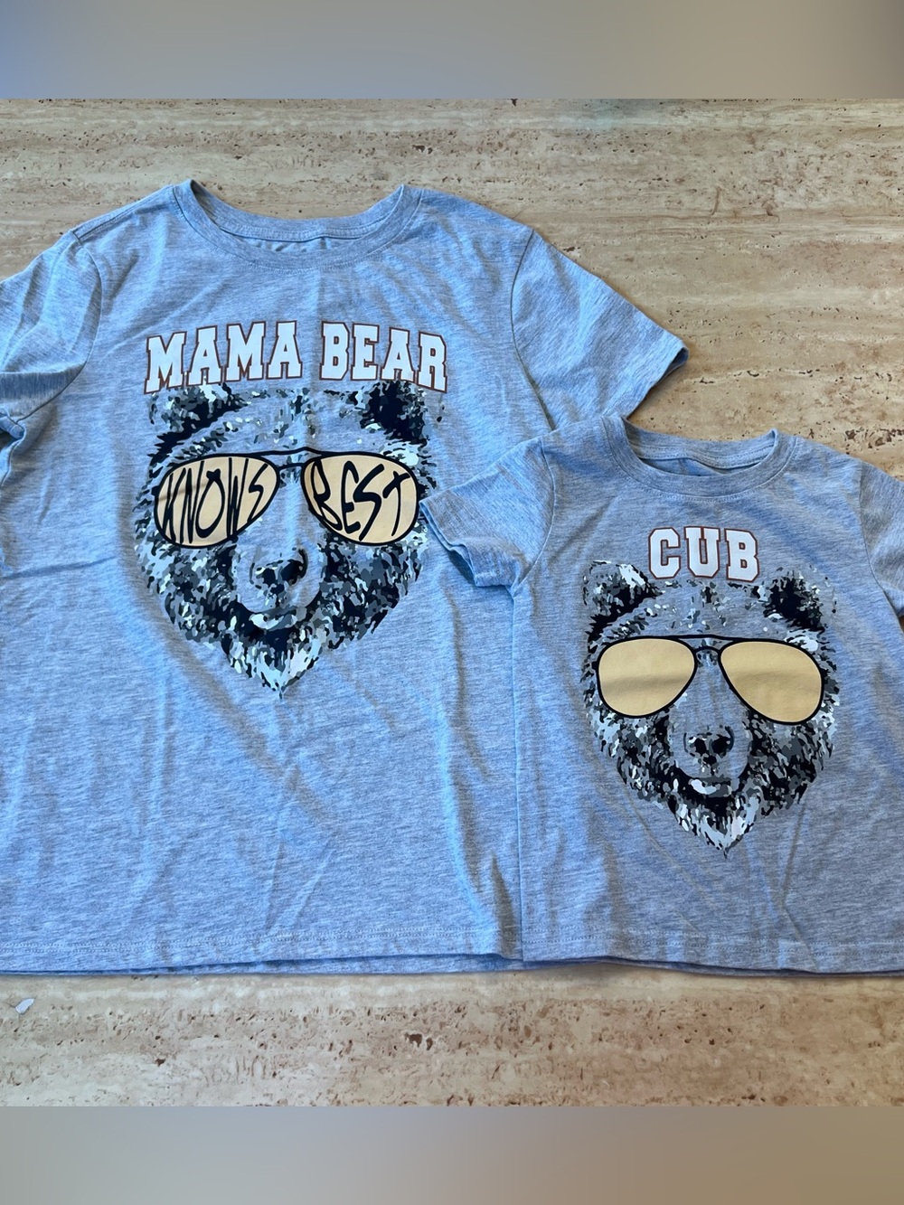Mama Bear and Cub T-Shirt Set 
Womens XS / Toddler 2T